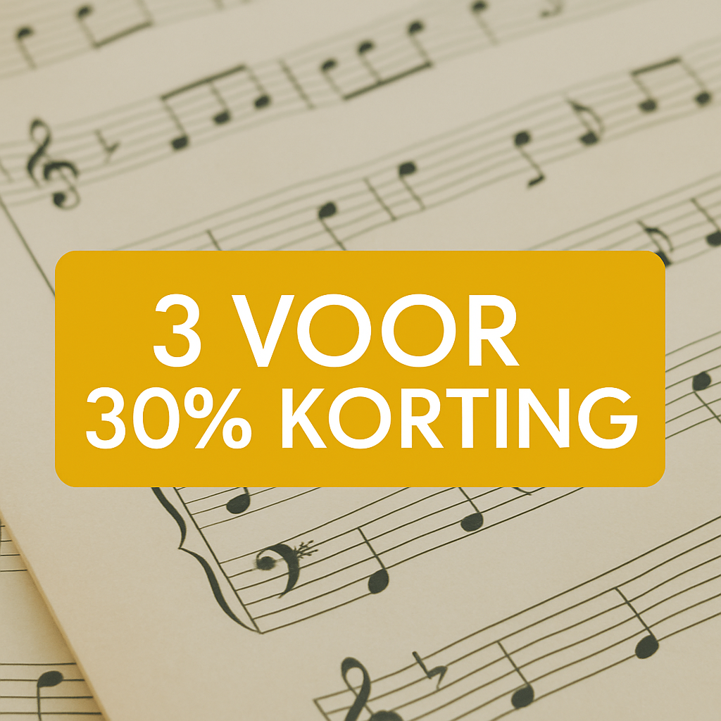🎶 3 Liedjes met 30% Korting – Bladmuziek Aanbieding bij NootStudio.shop!