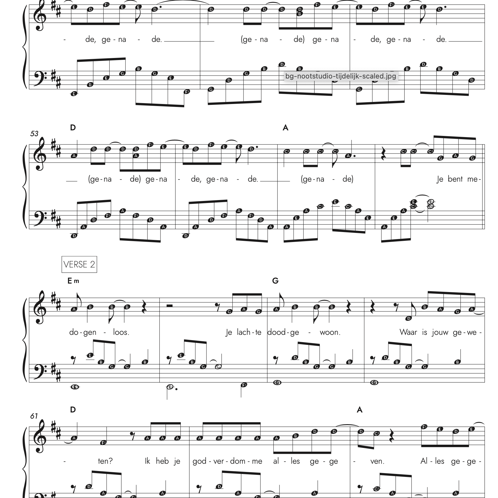 Metejoor - Genade - Nootstudio