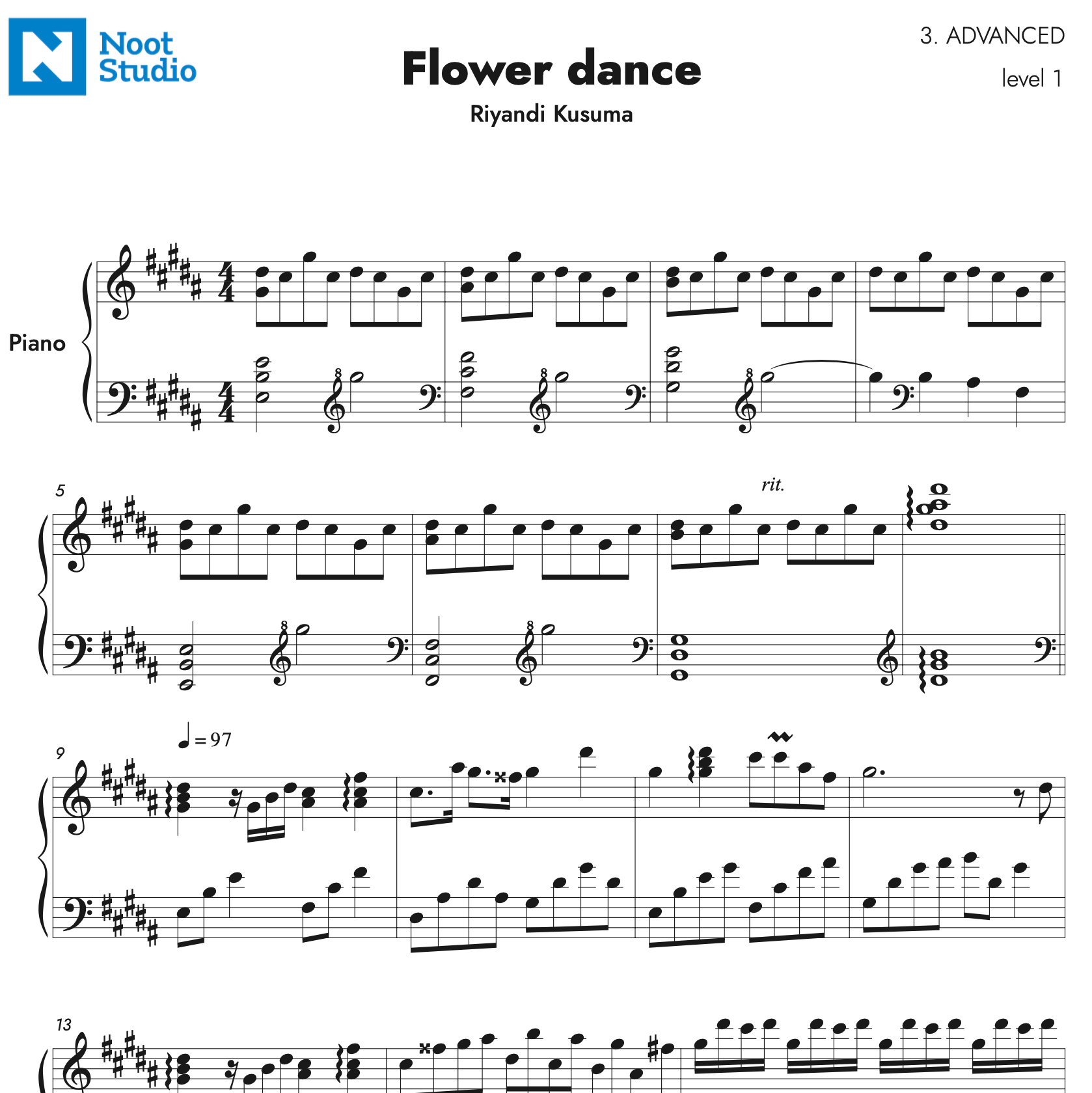 Riyandi Kusuma - Flower dance - Nootstudio