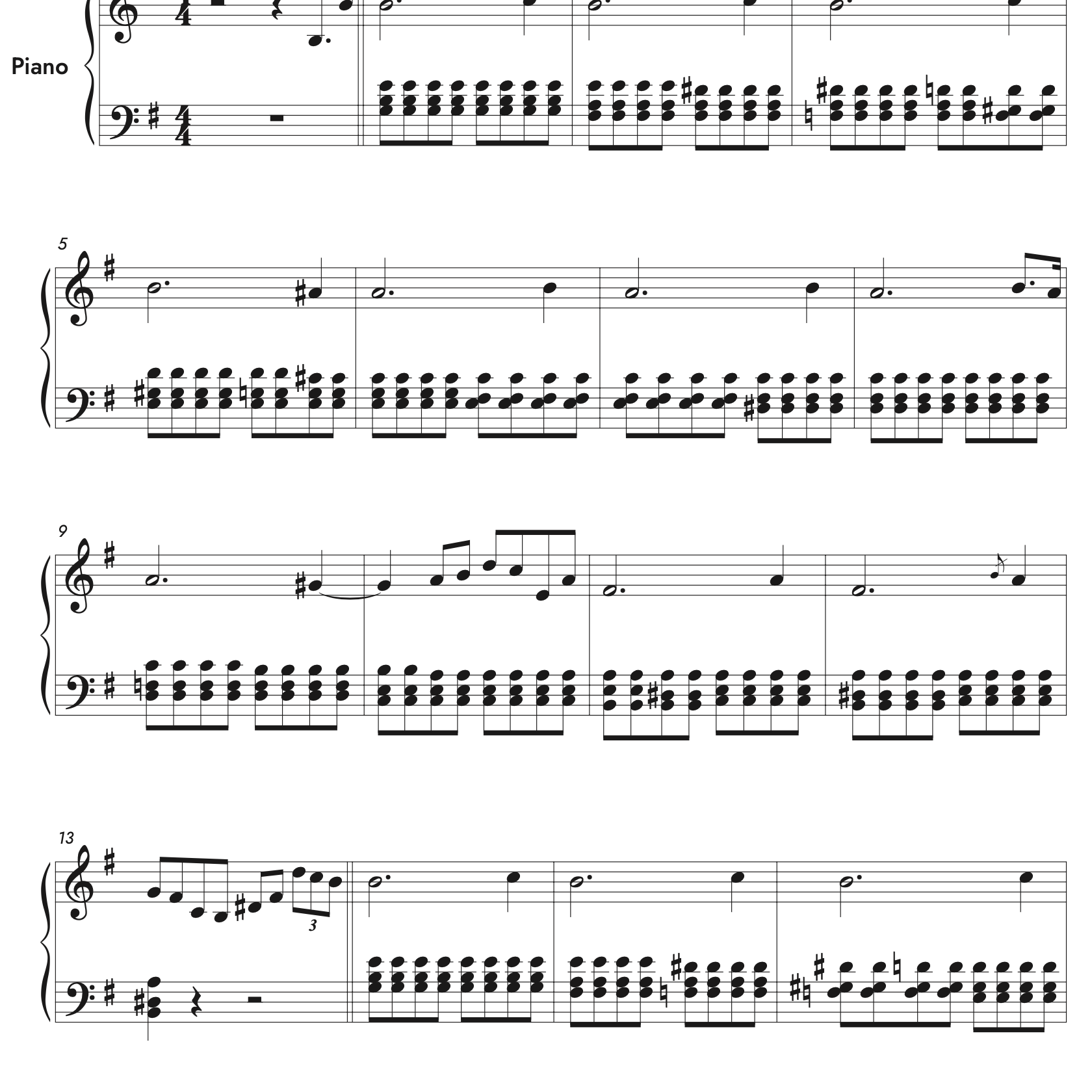 F. Chopin - Prelude in E minor op. 4 - Nootstudio